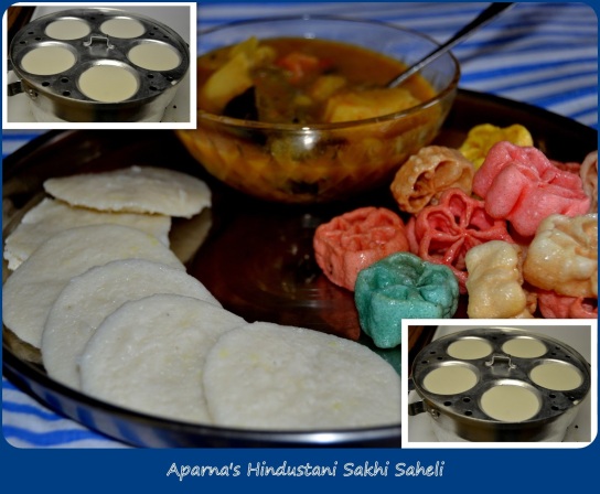  Idli is savory cake of south Indian origin popular throughout India. The cakes are usually two to three inches in diameter and are made by steaming a batter consisting of fermented black lentils (de-husked) and rice. The fermentation process breaks down the starches so that they are more readily metabolized by the body.    Most often eaten at breakfast or as a snack, idlis are usually served in pairs with chutney, sambar, or other accompaniments. Mixtures of crushed dry spices such as milagai podi are the preferred condiment for idlis eaten on the go. A variant of Idli known as sanna is very popular amongst the Goans and other Konkani people.